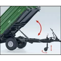 Wiking Brantner E6035 Anhänger Detailansicht – kombinierbar mit Traktor-Modellen
