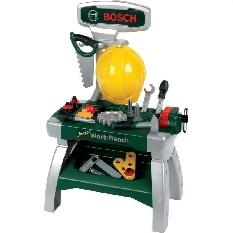 Werkbank BOSCH Junior Spielzeug – Mit Helm & Zubehör klein