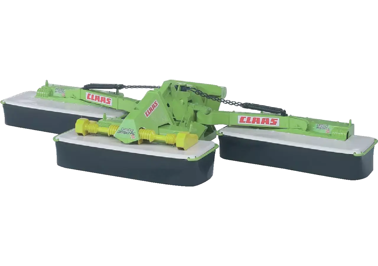 Claas Disco 8550 C Mähwerk Bruder 02218 mit klappbaren Seitenteilen im Maßstab 1:16