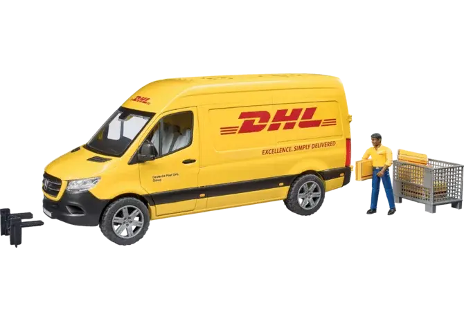 Bruder DHL Sprinter mit Fahrer 02671 – Mercedes Benz Lieferwagen Spielzeug 1:16