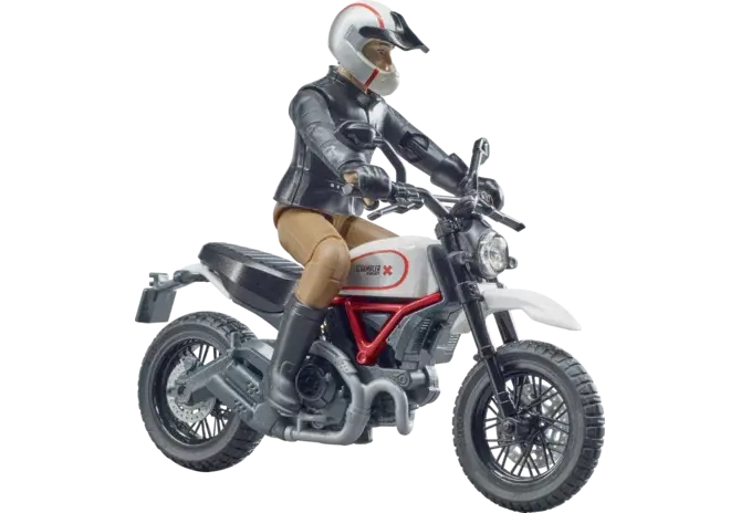 Motorrad Ducati Scrambler Desert Sled 63051 von Bruder im Maßstab 1:16