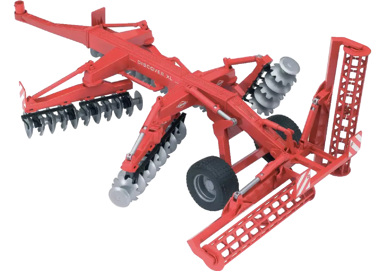 Bruder Scheibenegge Kuhn Discover XL 02217 im Maßstab 1:16 mit beweglichen Scheiben