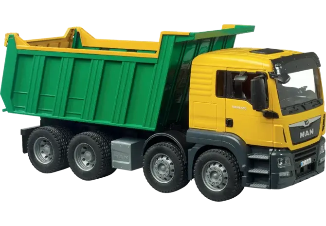 Kippmulden-LKW MAN TGS Bruder 03766 im Maßstab 1:16 mit kippbarer Ladefläche