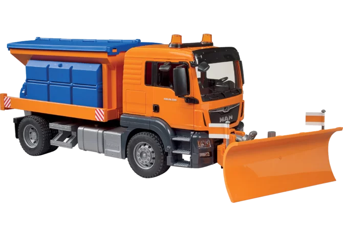 Bruder MAN TGS Winterdienst mit Schneepflug Spielzeug 1:16