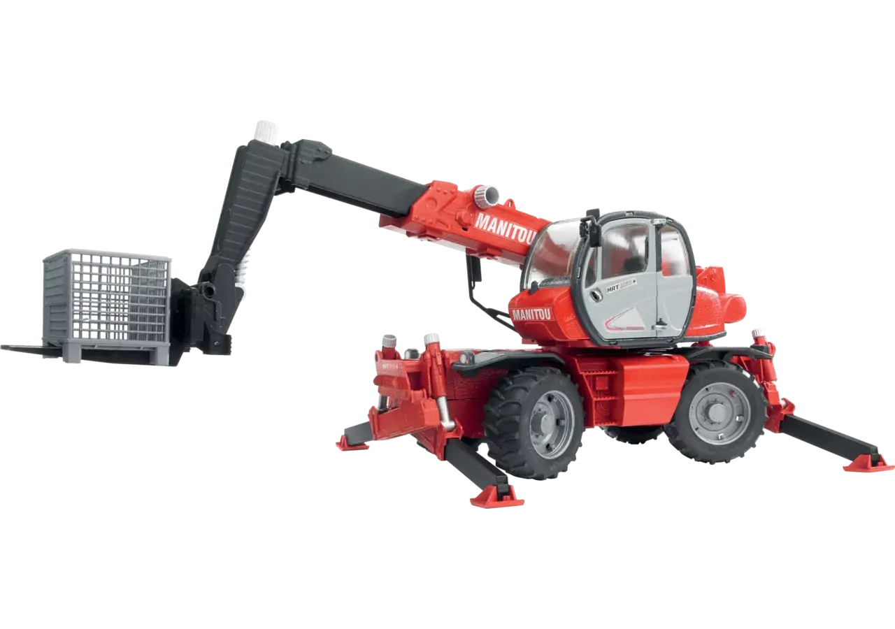 Bruder Manitou MRT 2150 Teleskoplader mit ausziehbarem Arm, Seitenansicht