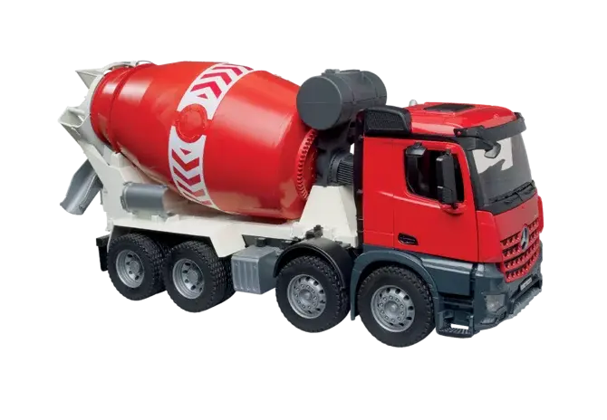 Bruder Betonmischer Mercedes-Benz Arocs 03655 mit drehbarer Mischtrommel im Maßstab 1:16