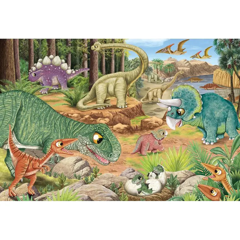 Puzzle Spaß mit den Dinosauriern – Schmidt Spiele (Kinderpuzzle) Schmidt Spiele