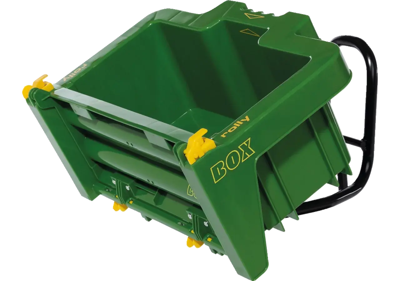 rollytoys Hecklade BOX 408931 – robuste Transportbox für Spielzeugtraktor, 44x31x21 cm