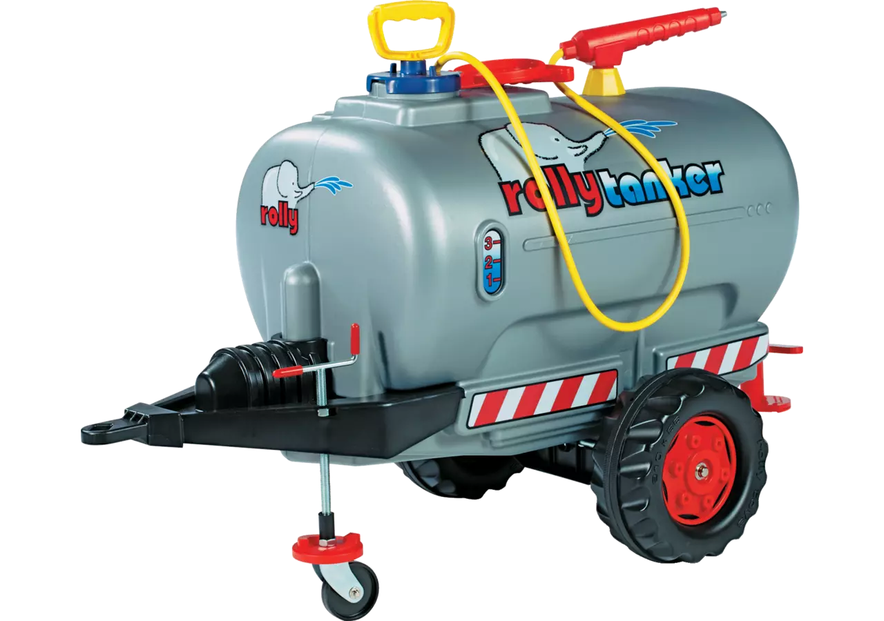 Rollytoys Jumbotanker Silber Einachser mit Pumpe und Spritze für Kinder
