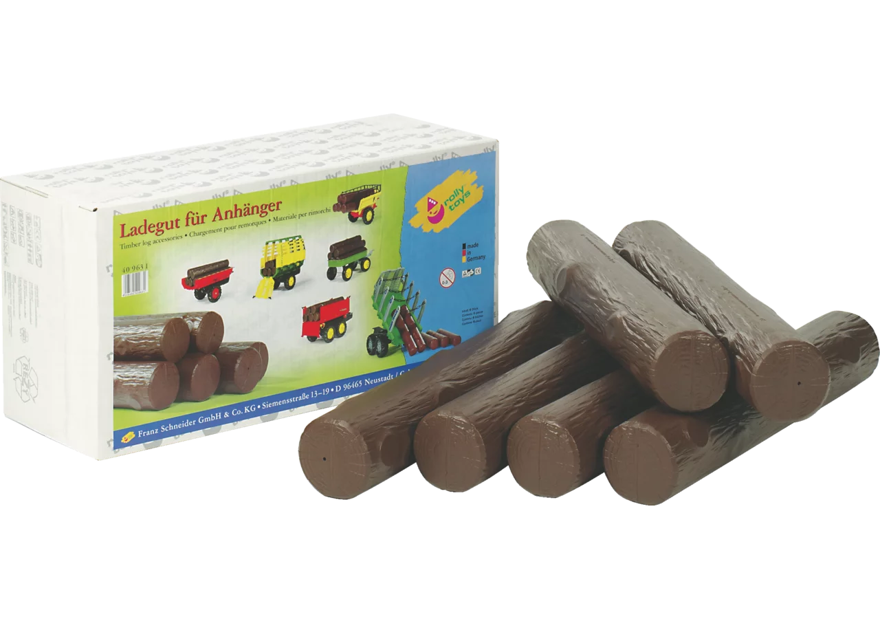 Rollytoys Rundhölzer aus Kunststoff, 6-teiliges Zubehörset für Kinder