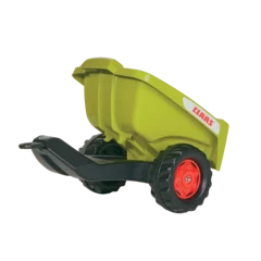 Rollytoys Claas Rückkipper Einachser in Grün mit roten Rädern für Kinderfahrzeuge