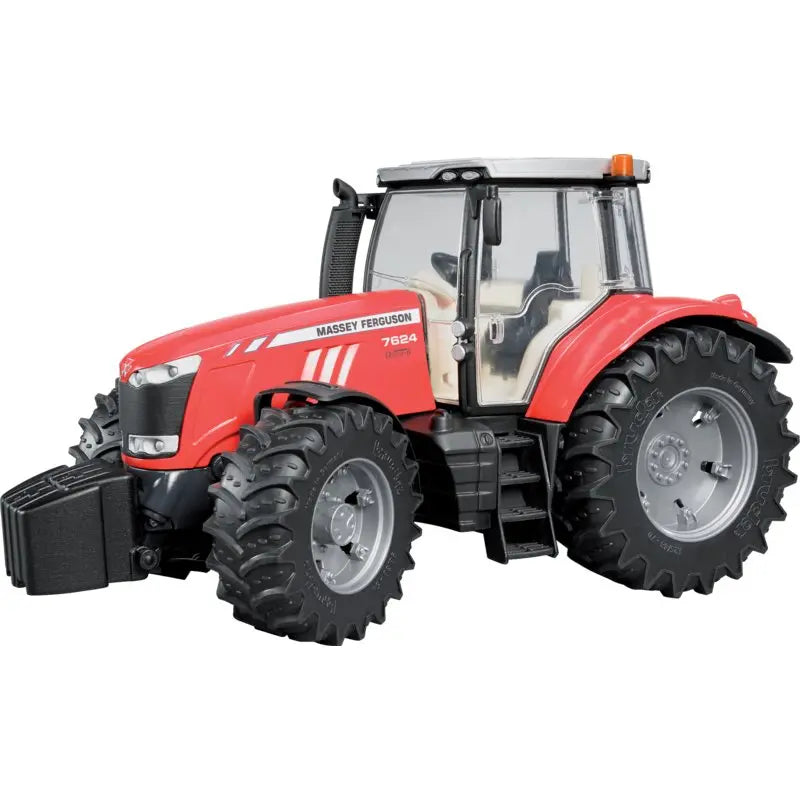 Bruder Massey Ferguson 7624 Traktor 1:16 – roter Spielzeugtraktor mit öffnender Motorhaube