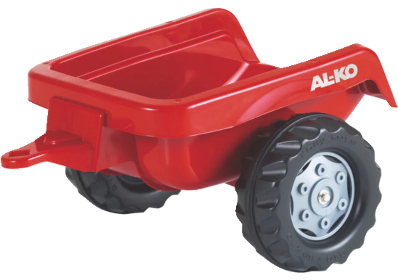 Roter AL-KO Kinderanhänger passend zum KidTrac mit großen Rädern
