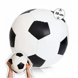 alldoro Softball 18 cm 60313 – weicher Kinderball im Fußball-Design für Kleinkinder