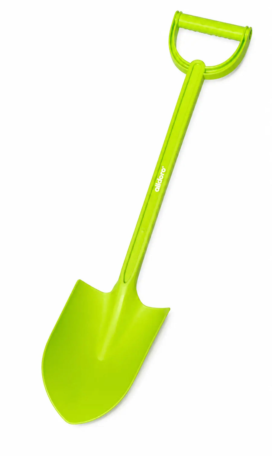 alldoro XXL Spaten 60157 – 64 cm langer Kinderspaten aus Kunststoff für Sandkasten und Garten