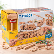 Matador E717 Holzbaukasten 97 Modelle – Konstruktionsspielzeug aus Holz ab 5 Jahren