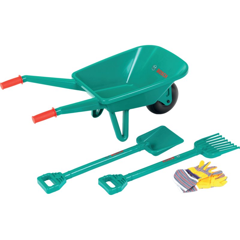 BOSCH Gartenset Spielzeug – Schubkarre & Zubehör für kleine Gärtner