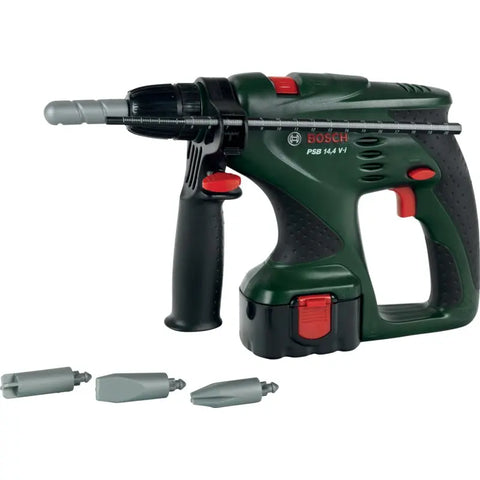 BOSCH Spielzeug Schlagbohrmaschine mit Sound und Zubehör für Kinder ab 3 Jahren