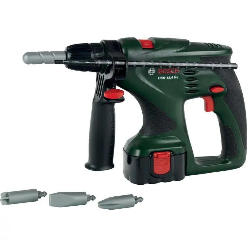 BOSCH Spielzeug Schlagbohrmaschine mit Sound und Zubehör für Kinder ab 3 Jahren