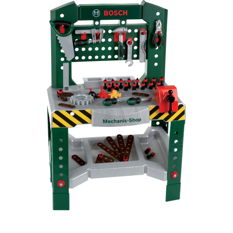 Werkbank BOSCH Spielzeug – 77-teiliges Zubehör & Lernfunktion