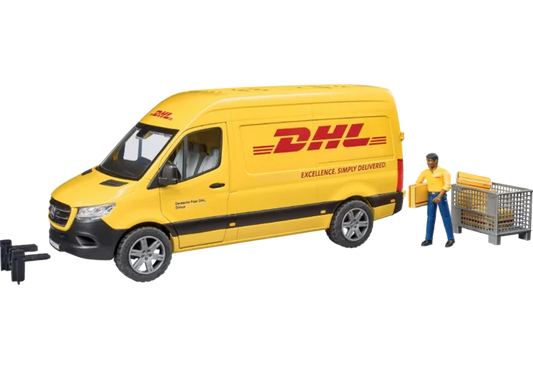 Bruder Mercedes Benz DHL Sprinter mit Fahrer Spielzeug 1:16
