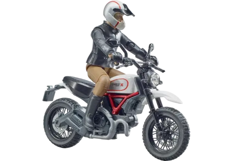 Motorrad Ducati Scrambler Desert Sled 63051 von Bruder im Maßstab 1:16