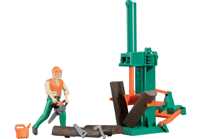 Bruder Figurenset Forstwirtschaft mit Zubehör im Maßstab 1:16
