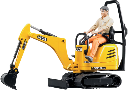 Bruder JCB 8010 CTS Mikrobagger Spielzeug im Maßstab 1:16
