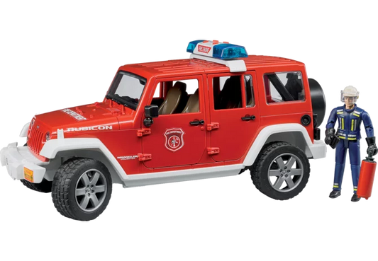 Bruder Jeep Wrangler Unlimited Rubicon Feuerwehrfahrzeug Spielzeug im Maßstab 1:16
