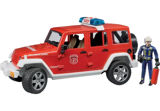 Bruder Jeep Wrangler Rubicon Feuerwehr 02528 – Offroad-Einsatzfahrzeug im Maßstab 1:16