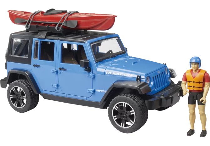Bruder Jeep Wrangler Rubicon mit Kajak Spielzeug 1:16
