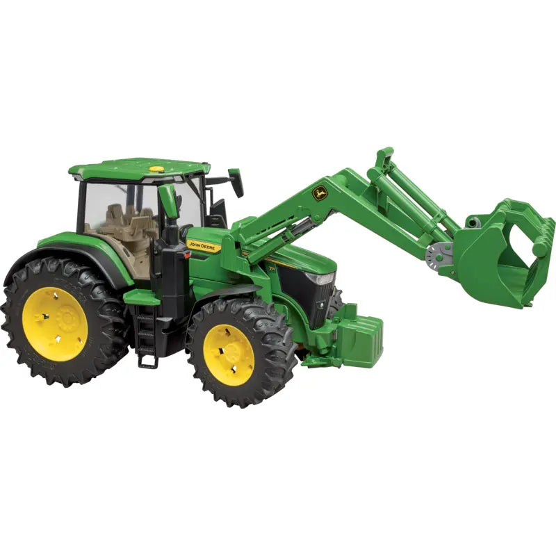 John Deere 7R 350 Traktor mit Frontlader Bruder im Maßstab 1:16, grün, 43 cm