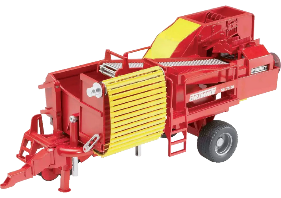 Bruder Kartoffelvollernter Grimme SE 75-30 02130 mit beweglicher Siebkette im Maßstab 1:16