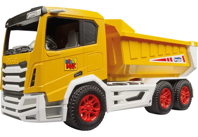 Bruder Kippmulden-LKW 03470 im Maßstab 1:16 mit geöffneter Kippmulde
