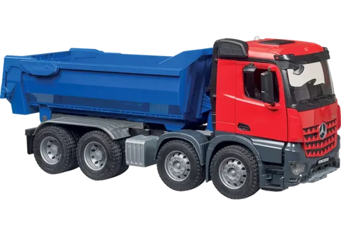 Bruder Mercedes-Benz Arocs Halfpipe Kipper 03621 im Maßstab 1:16 – 55 cm großes Baustellenfahrzeug