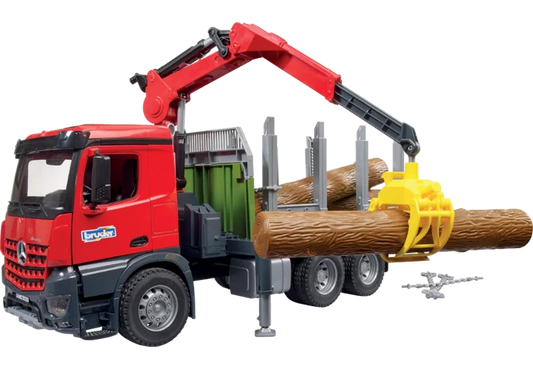 Bruder Mercedes-Benz Arocs Holztransporter mit Ladekran Spielzeug 1:16
