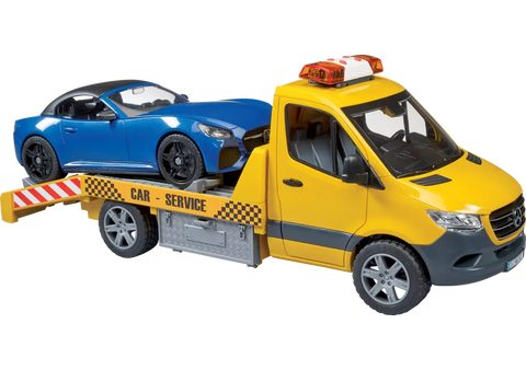 Bruder Sprinter Autotransporter 02535 – Mercedes-Benz Fahrzeugtransporter mit Licht & Sound