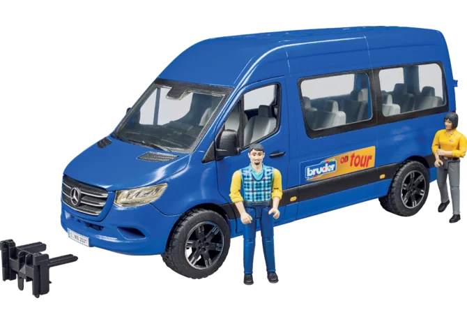 Bruder Mercedes Benz Sprinter mit Fahrer und Fahrgast Spielzeug 1:16
