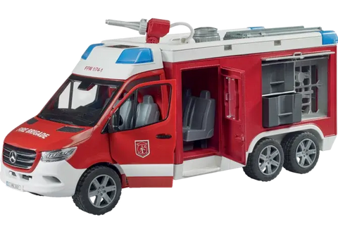 Bruder Feuerwehrrüstwagen Mercedes Sprinter 02680 im Maßstab 1:16 mit aufklappbaren Gerätefächern