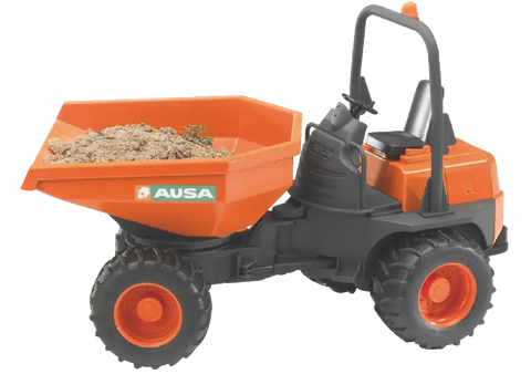 Minidumper AUSA Bruder 02449 – Baustellen-Spielzeug im Maßstab 1:16 von der Seite