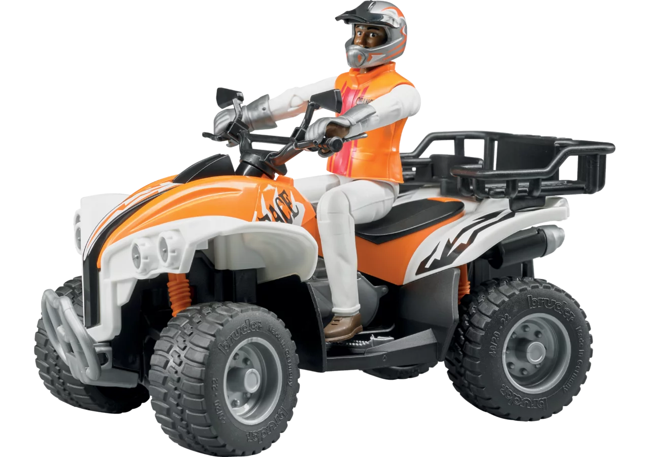 Bruder Quad mit Fahrer Spielzeug im Maßstab 1:16
