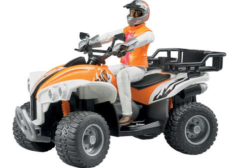 Bruder Quad mit Fahrer 63000 – Offroad-Spielset im Maßstab 1:16 für Kinder ab 3 Jahren