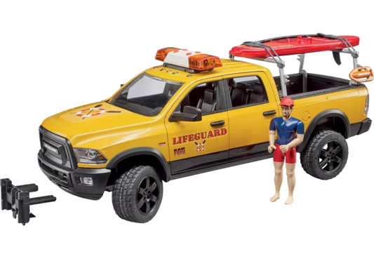 Bruder RAM 2500 Lifeguard Pickup mit Rettungsschwimmer 1:16
