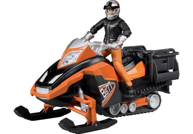 Bruder Snowmobil mit Fahrer 63101 im Maßstab 1:16 mit Winterausrüstung