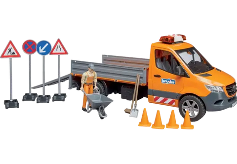 Bruder Sprinter Kommunal 02537 – Mercedes Benz Kommunalfahrzeug 1:16 mit Fahrerfigur