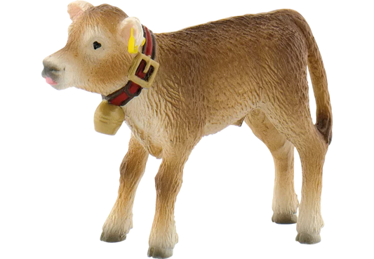 Bullyland Alpenkalb Benni Figur, handbemalt, 6 cm lang
