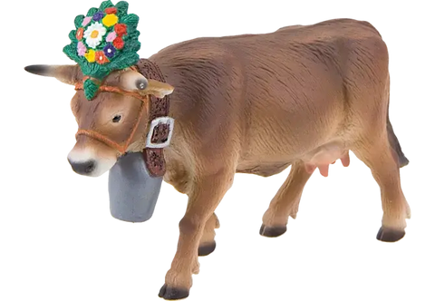 Alpenkuh Bullyland Figur 62615 Darina – 13 cm handbemalt, seitliche Ansicht