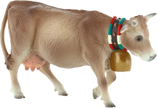 Bullyland Alpenkuh Lara Figur, handbemalt, 12 cm lang
