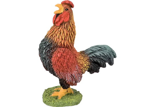 Bullyland Hahn Figur, handbemalt, 5 cm hoch, Maßstab 1:32
