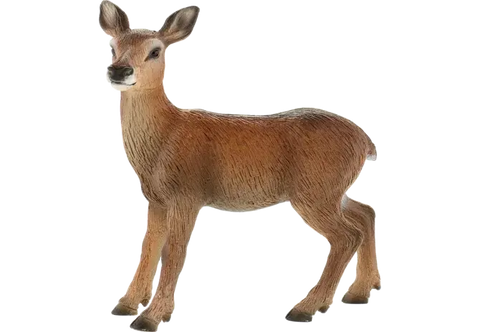 Hirschkuh Figur Bullyland 64422 – naturgetreue handbemalte Wildtierfigur 9 cm